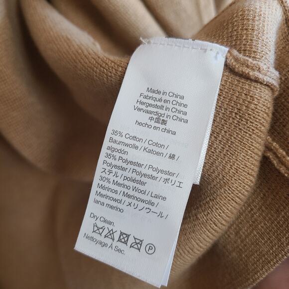 J. Crew Eloise Sweater Blazer Cardigan Heather Khaki Tan Small Pocket Cotton - Picture 4 of 4